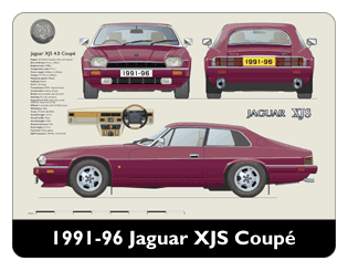 Jaguar XJS Coupe 1991-96 Mouse Mat
